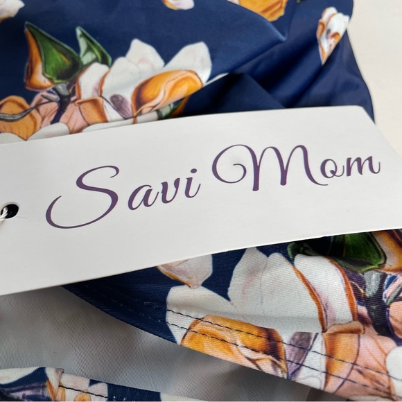 Savi Mom Maternity Tankini Floral Halter Sz M - Picture 3 of 7